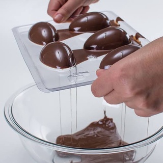 Forma P| Chocolate Acetato Simples Ovo Páscoa Liso 100g à 1Kg