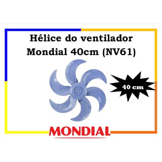 Hélice Do Ventilador Mondial 40cm Nv-41-6p Premium Oferta! shopee site frete grátis ou com desconto!