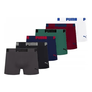 Cueca Boxer Puma Underwear Sem Costura Kit com 6 unidades