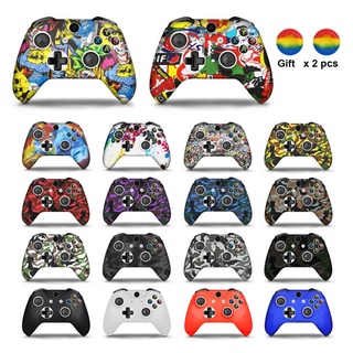 Joystick Camouflage Thumb Silicone Soft Protective Case Cover For Xbox One Controller