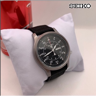 Seiko 5 Relógio Masculino À Prova D 'Água Com Pulseira De Tecido E Aço Inoxidável (3)
