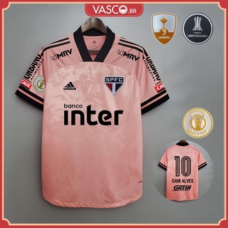 2020 2021 Rosa Futebol Camisa Patrocinios SP Personalizada Nome Numero (1)