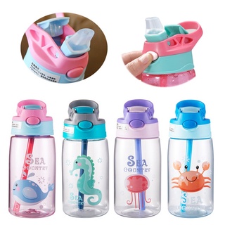 Kids Water bottle Sippy Cup Creative Cartoon Baby Feeding Cups with Straws Leakproof Water Bottles Outdoor Portable Children's Cups (1)