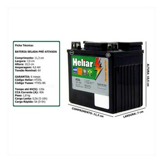 Bateria Heliar Htz5l 12v 4ah Cargo Fan Biz Bros Cg 125 150 (3)