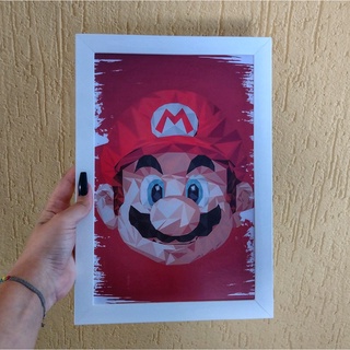 Quadro Mario com moldura - A4 - sem vidro 1