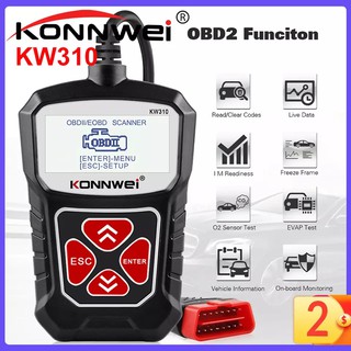 scaner automotivo OBD2 konnwei KW309 ou KW310 em português para fiat uno palio Strada Volkswagen ford todos veículos