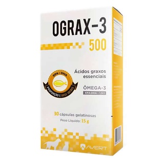 Ograx-500 Suplemento Omega 3 Avert 30 Comprimidos