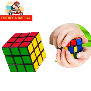 Cubo Magico de Brinquedo Simples Classico Interativo para Crianças e Adultos