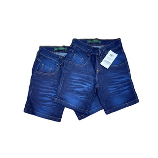Bermuda / Short Jeans Masculino Infantil Juvenil Linha Premium Cor Escuro Lacoste .
