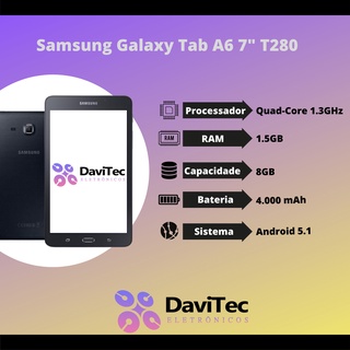 Tablet 7 polegadas Samsung TAB A6 T280 - SEMINOVO 1 ANO DE GARANTIA (2)