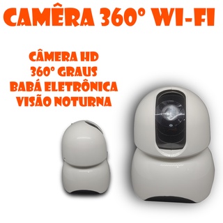 Câmera Ip Segurança Espiã Robô 720p Wifi Wireless 360 Visão Noturna 3g Celular