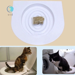 Portable Cat Toilet Seat Training Kit Original Litter Tray with Catnip