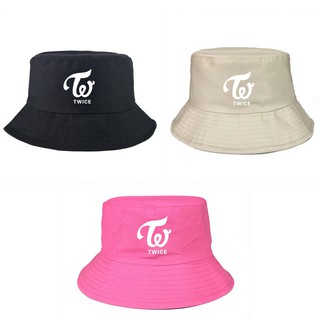 Twice Bucket Hats Adult Cotton Wide Brim Flat Top Fisherman Hat