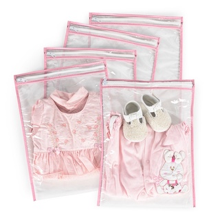 Kit com 3 saquinhos organizadores para mala de maternidade com zíper - enxoval de bebê completo - roupas molhadas de praia