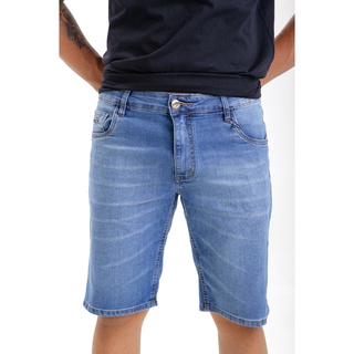 Bermuda Jeans Masculina Lacoste Azul Médio