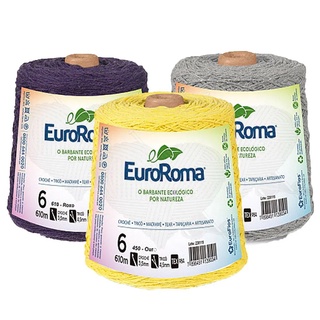 Barbante EuroRoma Colorido N°6 - 600g