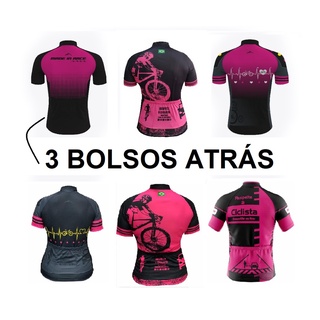 camisa de ciclismo ciclista feminina bike rosa (2)