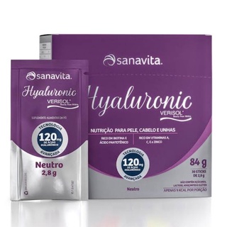 Hyaluronic Verisol – Sanavita | neutro-sticks | Colágeno Verisol + Ácido Hialurônico 120mg