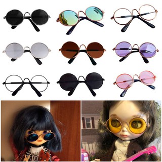 Óculos De Sol De Sol Para Bjd Boneca Blyth American Grils Brinquedo Adereços Foto