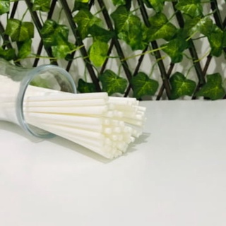 Kit Vareta Difusora em Fibra de Algodão - Cor Branca 25cm