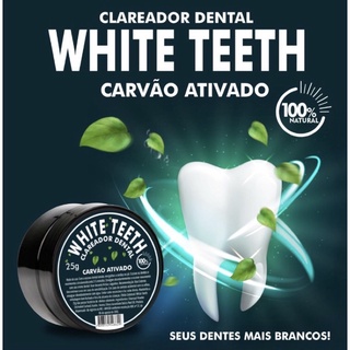 Clareador Dental White Teeth Carvão Ativo 100% natural (3)