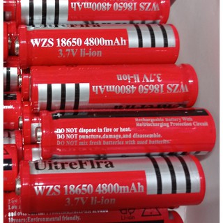 Kit 2 Bateria Recarregável 18650 4800mah 3.7v Lanterna E Laser