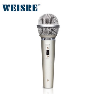 Microfone Dinâmico DM-701 Com Fio Cabo P10 Profissional Prata