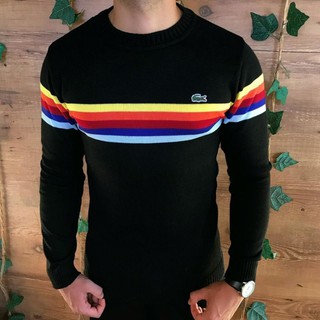 suéter masculino arco-íris