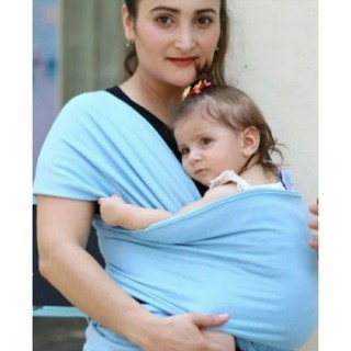wrap sling ideal para Recem Nascidos Algodão Azul bebê