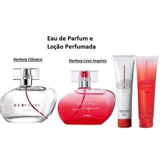 Herstory Eau de Parfum 50ml, 2 Fragrâncias e Loção Perfumada para o Corpo 90ml