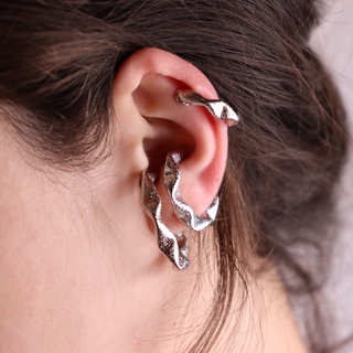 Kit 3 Piercing falso de orelha Cartilagem Brincos de cobre de alta qualidade/ folheado Ouro 18k (1)