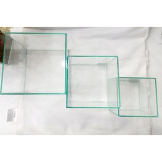 Vaso cachepot vidro para arranjos artificiais e decoração de ambientes 15x15x15 / 13x13x13/ 10x10x10 (2)