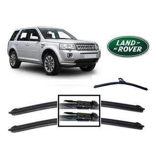 Kit 3 Palhetas Limpador de Parabrisa Dianteiro + Traseiro Land Rover Freelander 2