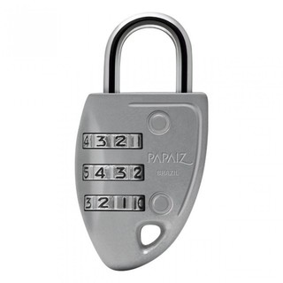 Cadeado de Segredo PAPAIZ Prata 23mm - Com design moderno e diferenciado, este cadeado dispensa o uso de chave e possui um prático sistema de gravação de segredo, onde você escolhe a combinação de números e troca sempre que precisar.