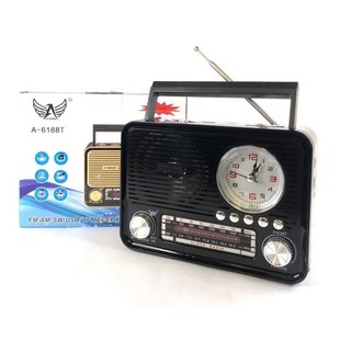 Radio Retro Vintage A-6188t Altomex Bluetooth Fmam Usb Sd (2)