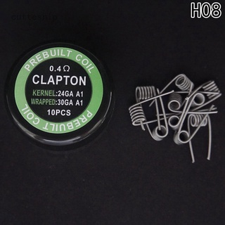 Cutteship Flat Twisted Wire Fused Clapton Beehive Premade Wrap Wires