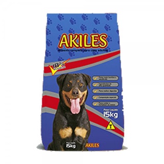 Ração Cães Barata Akiles 15kg Sem Corantes Promoção 18% proteina