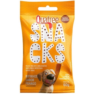 Petiscos Snacks Quatree para Cães Sabor Frango 60g
