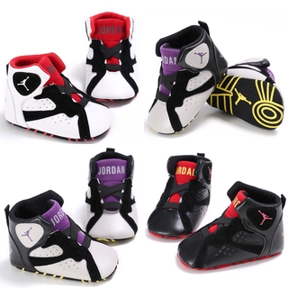 Highcut 0-18 mês Jordan Basquete Bebê Sapatos Prewalker Suave Sole Sneakers 1 ano de aniversário