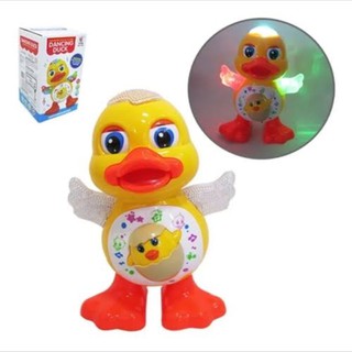 Brinquedo Pato Dançante Musical Anda Dança Mexe Com Luz e Som Duck Dancing Patinho