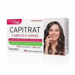 Capitrat 60 capsulas - Tratamento para cabelos e unhas