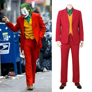 Cosplay Suit Arthur Fleck New Set Mens Joker Movie Halloween Clown 4pcs Costume (8)