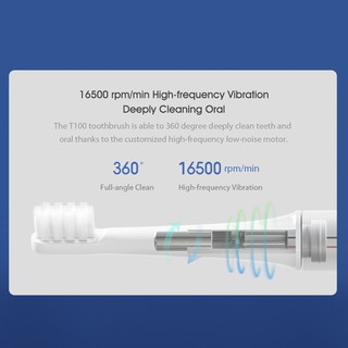3Color Xiaomi Mijia T100 Sonic Escova de Dentes Elétrica Ultra-sônica Escova de Dentes Automática USB Recarregável À Prova (5)