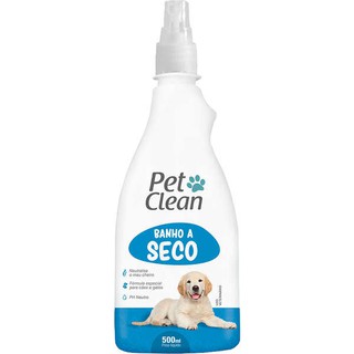 Shampoo para Cachorro e Gato Banho a seco Pet clean