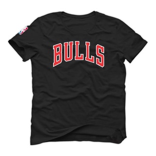 Camiseta Chicago Bulls Escrita Logo NBA