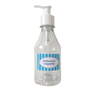 Frasco 220ml vazio plástico pet para sabonete líquido/álcool gel