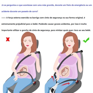 Cinto Para Protecao Gestante Gravida Ajustavel Cuidado Bebê (2)