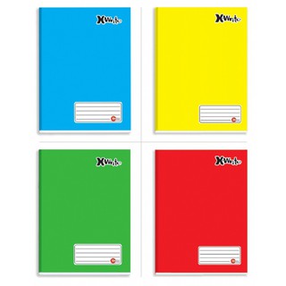 Cadernos Brochura Pequenos Capa Dura 96 Folhas Colorido - Material Escolar / Papelaria / Agenda (1)