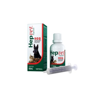 Hepvet Suspensao 60 ml Suplemento Cães e Gatos - Vetnil