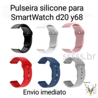 Pulseira Para Smartwatch D20 Y68 D28 Smartwatch V6 - Pulseira de Encaixe USB Pronta Entrega